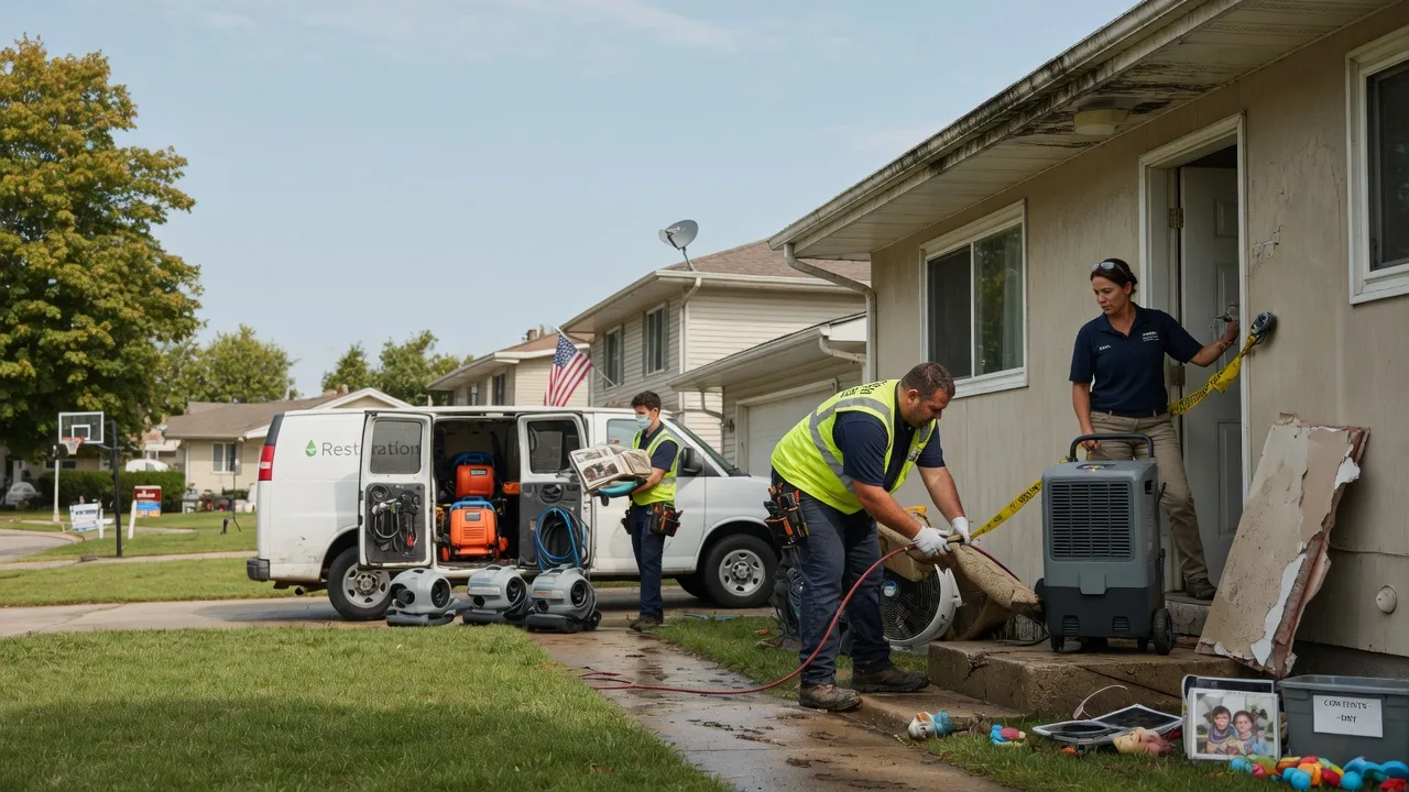 Water Damage Restoration in New Douglas, IL near me